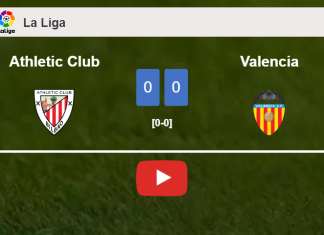 Athletic Club draws 0-0 with Valencia on Saturday. HIGHLIGHTS