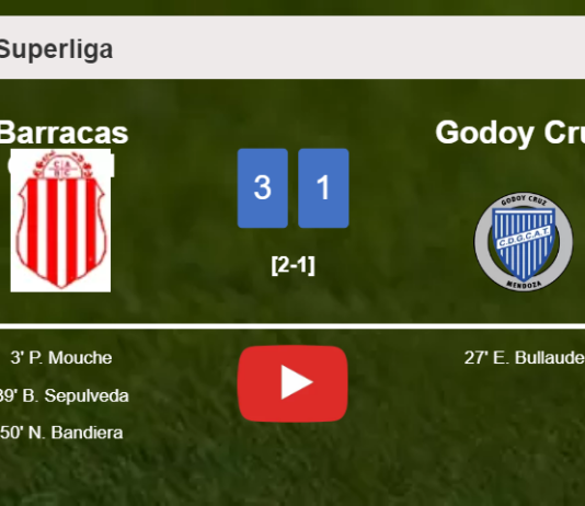 Barracas Central conquers Godoy Cruz 3-1. HIGHLIGHTS