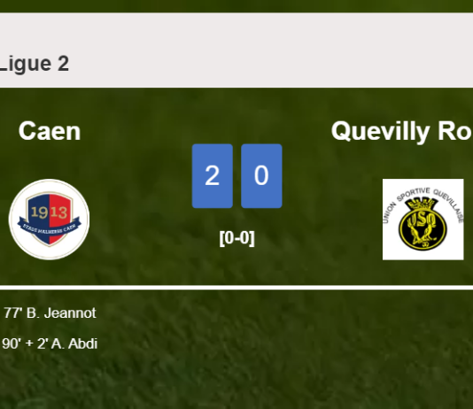 Caen surprises Quevilly Rouen with a 2-0 win