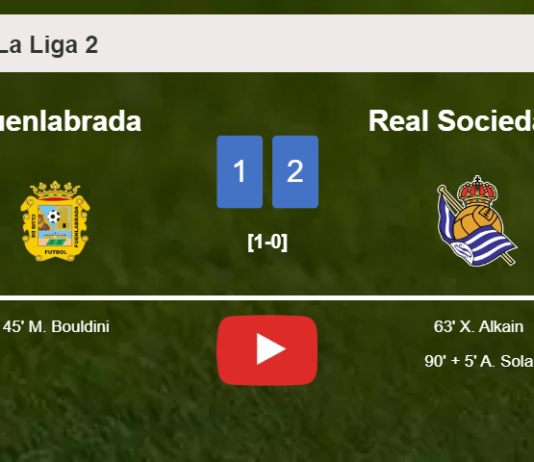 Real Sociedad II recovers a 0-1 deficit to top Fuenlabrada 2-1. HIGHLIGHTS