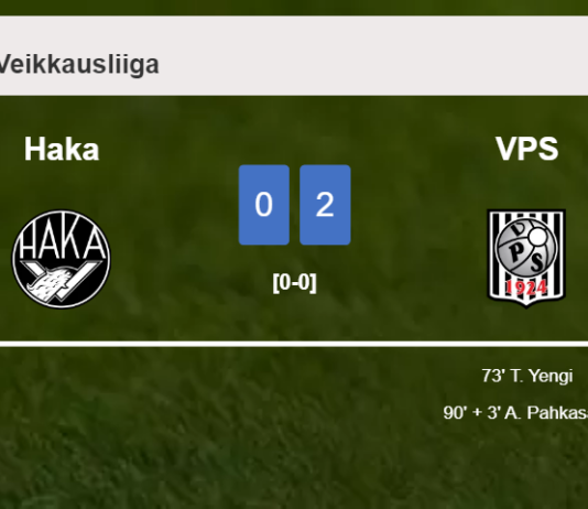 VPS prevails over Haka 2-0 on Saturday