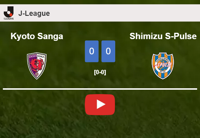 Kyoto Sanga draws 0-0 with Shimizu S-Pulse on Saturday. HIGHLIGHTS