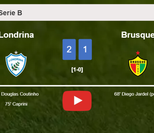 Londrina overcomes Brusque 2-1. HIGHLIGHTS