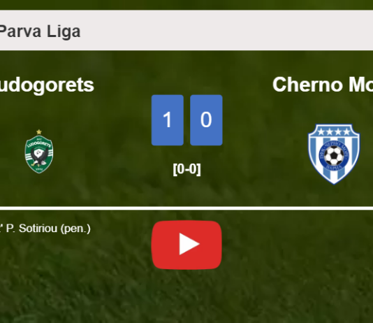 Ludogorets tops Cherno More 1-0 with a goal scored by P. Sotiriou. HIGHLIGHTS