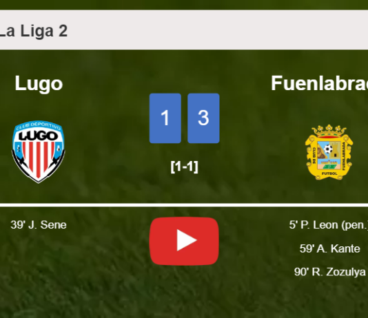 Fuenlabrada overcomes Lugo 3-1. HIGHLIGHTS
