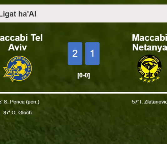 Maccabi Tel Aviv steals a 2-1 win against Maccabi Netanya
