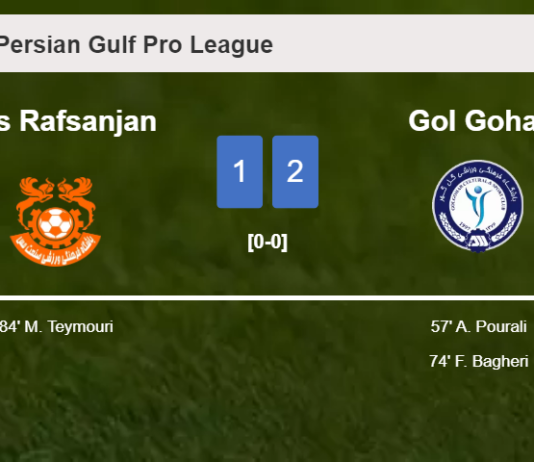 Gol Gohar tops Mes Rafsanjan 2-1