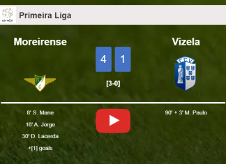 Moreirense wipes out Vizela 4-1 after playing a fantastic match. HIGHLIGHTS