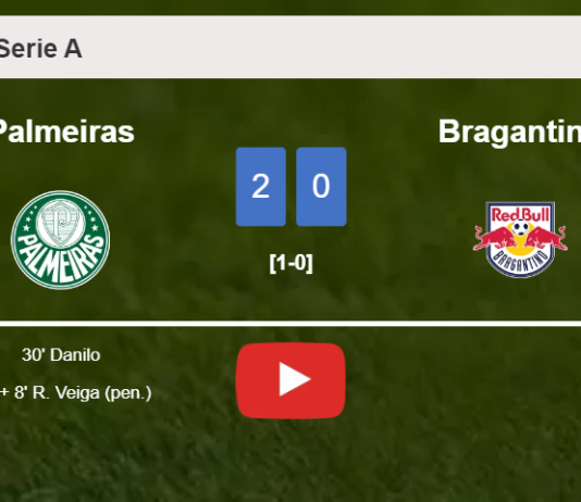 Palmeiras conquers Bragantino 2-0 on Saturday. HIGHLIGHTS