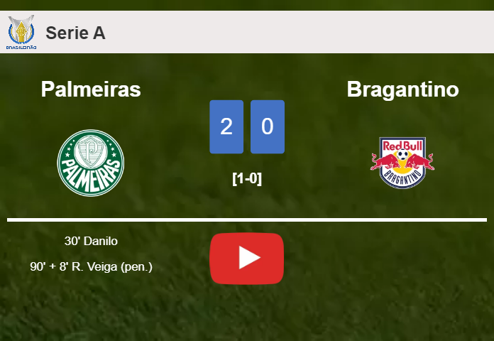 Palmeiras conquers Bragantino 2-0 on Saturday. HIGHLIGHTS