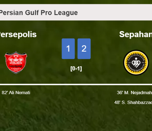 Sepahan overcomes Persepolis 2-1