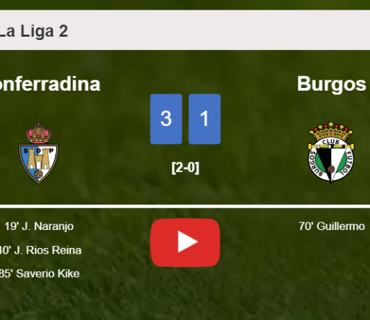 Ponferradina prevails over Burgos 3-1. HIGHLIGHTS