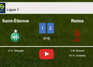 Reims defeats Saint-Étienne 2-1. HIGHLIGHTS