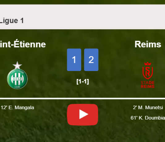 Reims defeats Saint-Étienne 2-1. HIGHLIGHTS