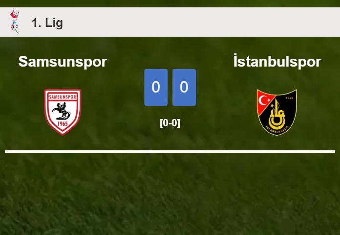 Samsunspor draws 0-0 with İstanbulspor on Saturday