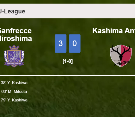 Sanfrecce Hiroshima crushes Kashima Antlers with 2 goals from Y. Kashiwa