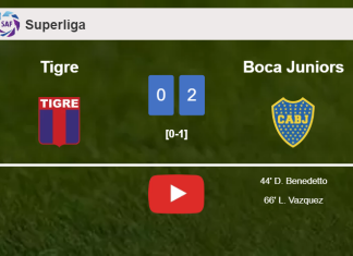 Boca Juniors beats Tigre 2-0 on Saturday. HIGHLIGHTS