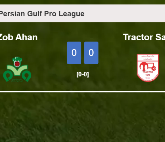 Zob Ahan draws 0-0 with Tractor Sazi on Saturday