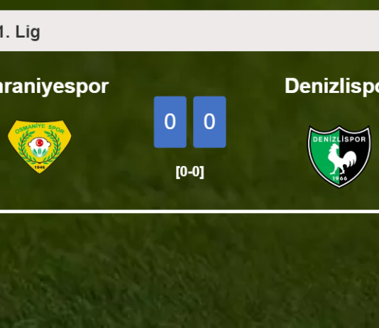 Ümraniyespor draws 0-0 with Denizlispor with G. Suzen missing a penalt