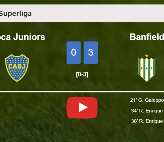 Banfield overcomes Boca Juniors 3-0. HIGHLIGHTS