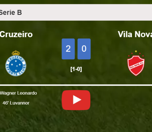 Cruzeiro surprises Vila Nova with a 2-0 win. HIGHLIGHTS