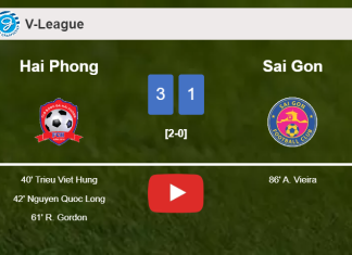 Hai Phong conquers Sai Gon 3-1. HIGHLIGHTS