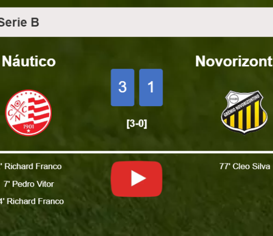Náutico defeats Novorizontino 3-1 with 2 goals from R. Franco. HIGHLIGHTS