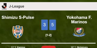 Yokohama F. Marinos tops Shimizu S-Pulse 5-3 after playing a incredible match. HIGHLIGHTS