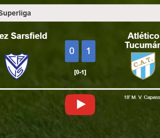Atlético Tucumán overcomes Vélez Sarsfield 1-0 with a goal scored by M. V.. HIGHLIGHTS