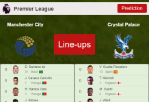 PREDICTED STARTING LINE UP: Manchester City vs Crystal Palace - 27-08-2022 Premier League - England
