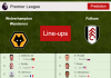 PREDICTED STARTING LINE UP: Wolverhampton Wanderers vs Fulham - 13-08-2022 Premier League - England
