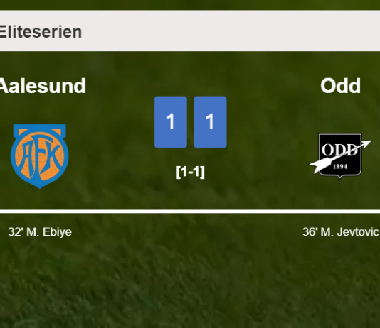 Aalesund and Odd draw 1-1 on Sunday
