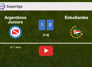 Argentinos Juniors prevails over Estudiantes 1-0 with a goal scored by T. Nuss. HIGHLIGHTS