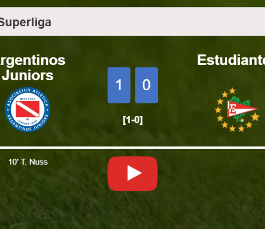 Argentinos Juniors prevails over Estudiantes 1-0 with a goal scored by T. Nuss. HIGHLIGHTS