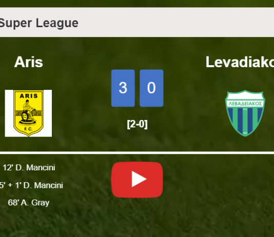 Aris overcomes Levadiakos 3-0. HIGHLIGHTS