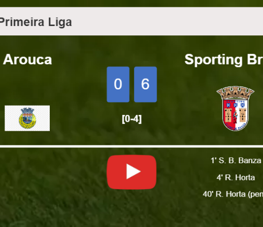 Sporting Braga tops Arouca 6-0 after playing a incredible match. HIGHLIGHTS