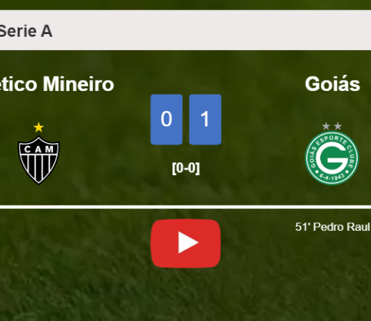Goiás beats Atlético Mineiro 1-0 with a goal scored by P. Raul. HIGHLIGHTS