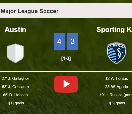 Austin prevails over Sporting KC 4-3. HIGHLIGHTS