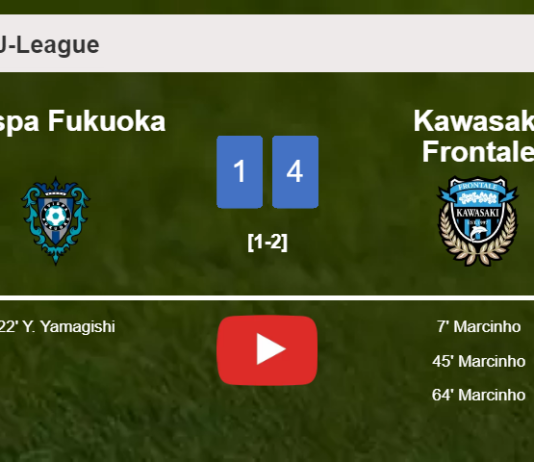 Kawasaki Frontale estinguishes Avispa Fukuoka 4-1 with 3 goals from M. . HIGHLIGHTS