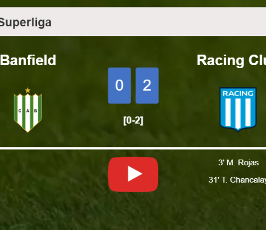 Racing Club surprises Banfield with a 2-0 win. HIGHLIGHTS