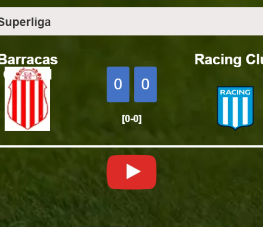 Barracas Central stops Racing Club with a 0-0 draw. HIGHLIGHTS