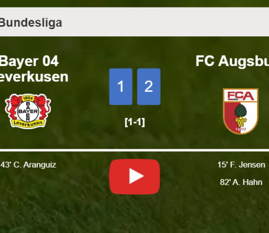 FC Augsburg beats Bayer 04 Leverkusen 2-1. HIGHLIGHTS