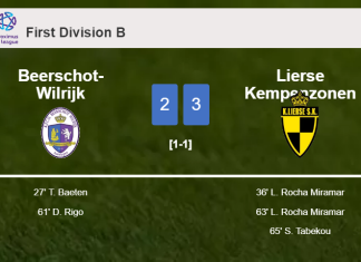 Lierse Kempenzonen prevails over Beerschot-Wilrijk after recovering from a 2-1 deficit
