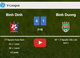 Binh Dinh estinguishes Binh Duong 4-1 with a great performance. HIGHLIGHTS