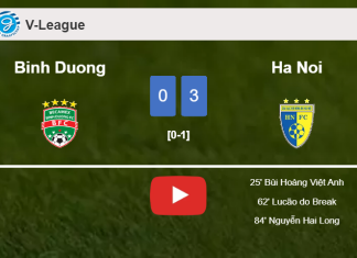 Ha Noi beats Binh Duong 3-0. HIGHLIGHTS