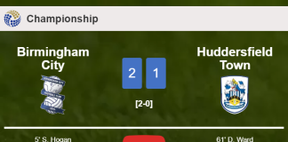 Birmingham City defeats Huddersfield Town 2-1. HIGHLIGHTS
