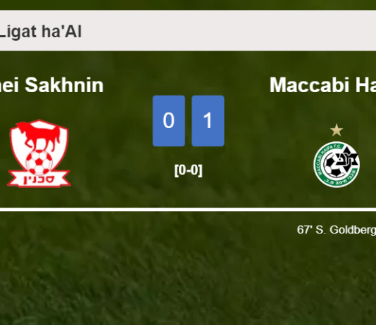 Maccabi Haifa tops Bnei Sakhnin 1-0 with a goal scored by S. Goldberg