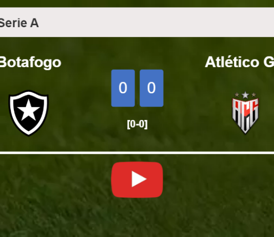Botafogo draws 0-0 with Atlético GO on Saturday. HIGHLIGHTS