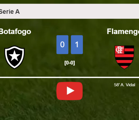 Flamengo overcomes Botafogo 1-0 with a goal scored by A. Vidal. HIGHLIGHTS