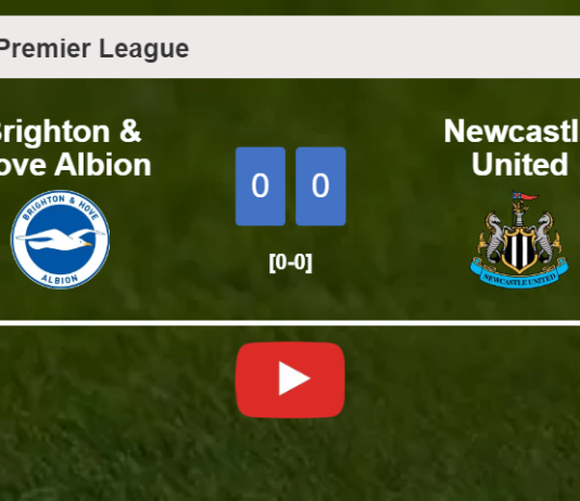 Brighton & Hove Albion draws 0-0 with Newcastle United on Saturday. HIGHLIGHTS